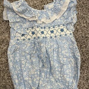 Floral Blue Kids Bottoms